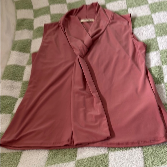 JM Collection Tops - Elegant Pink Sleeveless Top